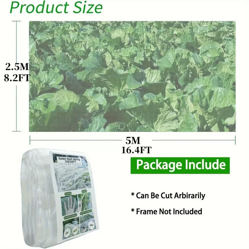 Garden Netting Plant Cover – UV-Resistant Pest & Bird Barrier