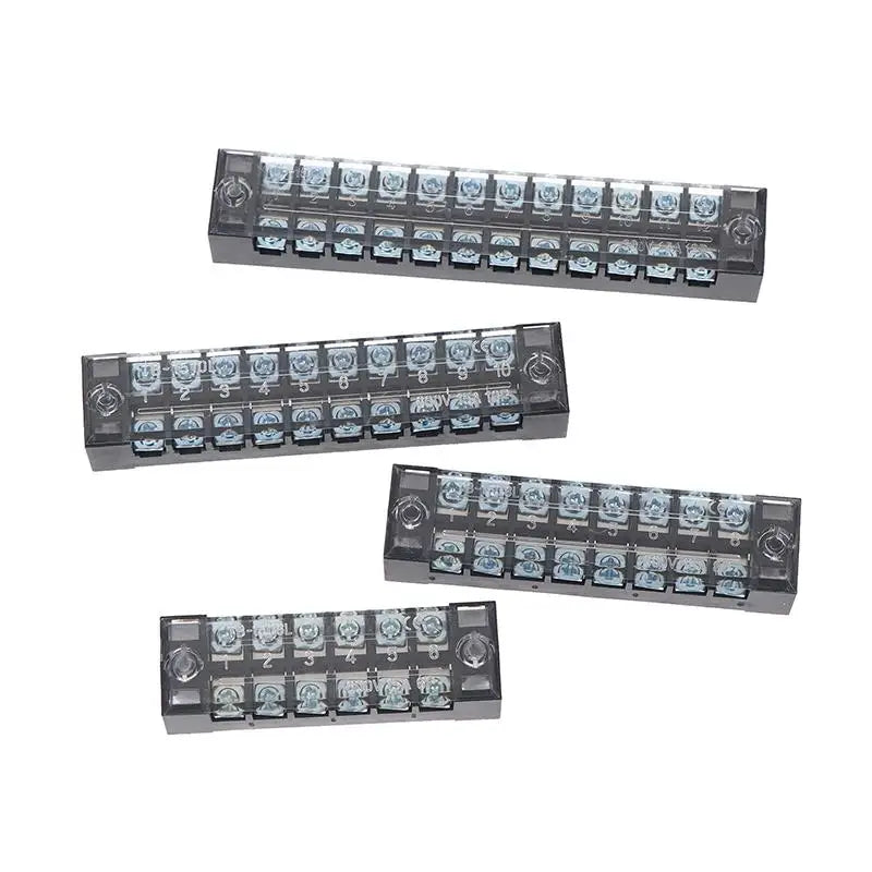 Versatile Dual Row Barrier Screw Terminal Block Wire Connector 15A 600V For TB Series 3 4 5 6 8 10 12 15 Positions Ways Peaceful Pleasures Health and Wellness