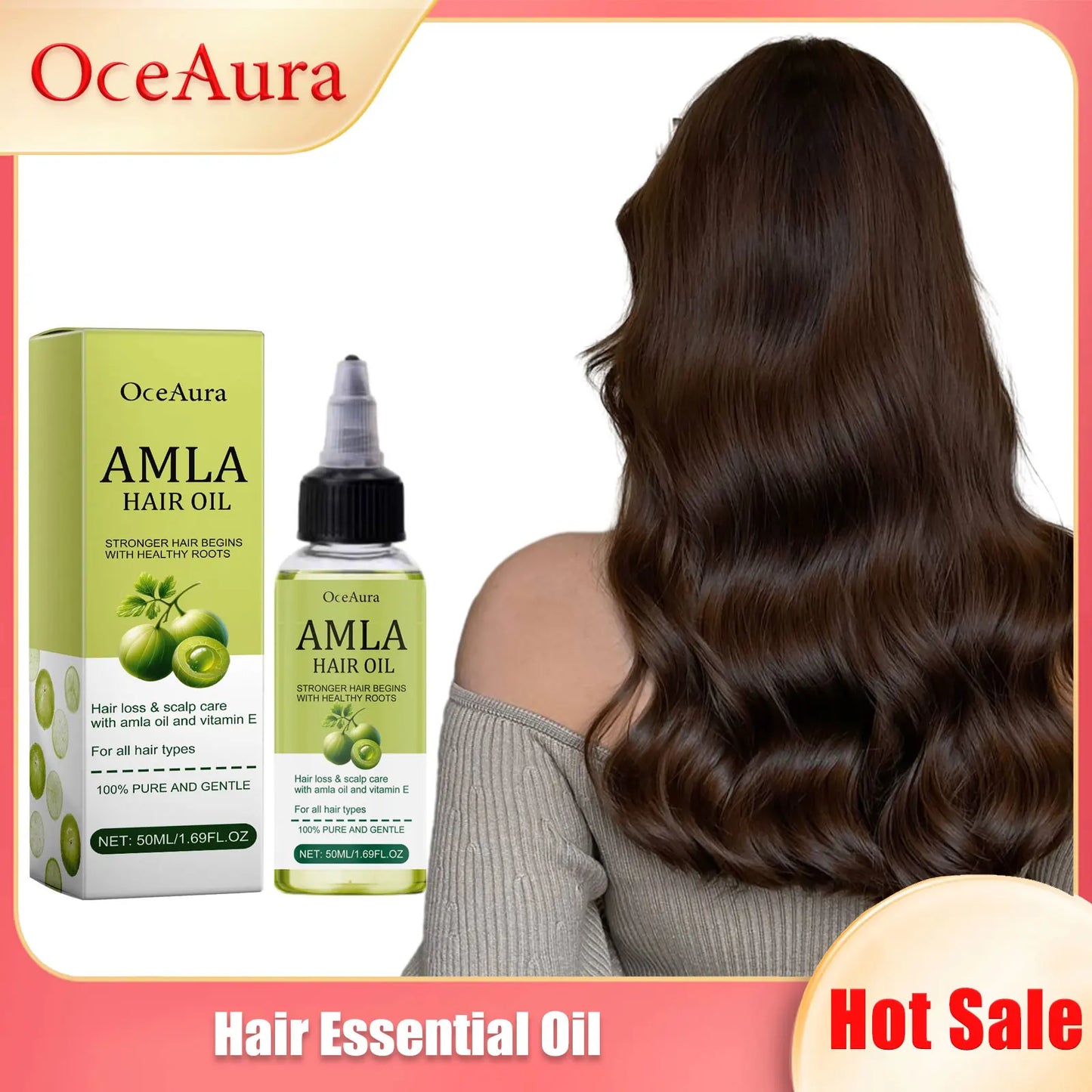 OceAura Hair Essential Oil – Nourishing Scalp & Growth Serum