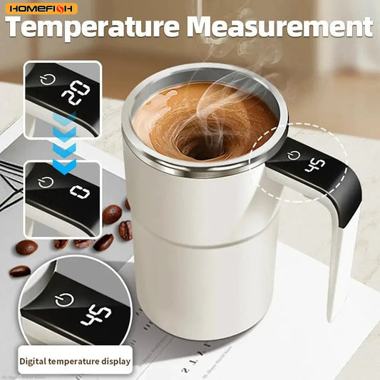Automatic Self Stirring Cup | Rechargeable Magnetic Mixer Self Stirring Mug Peaceful Pleasures Health and Wellness