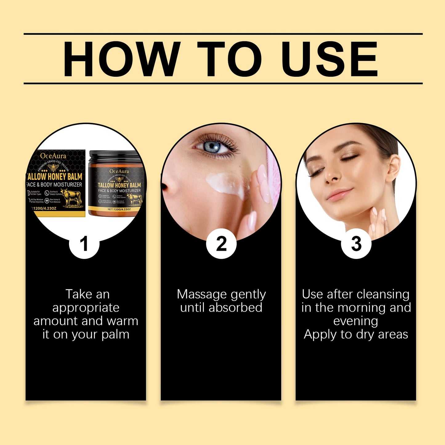 OceAura Butter & Honey Moisturizing Facial Cream | Hydrating