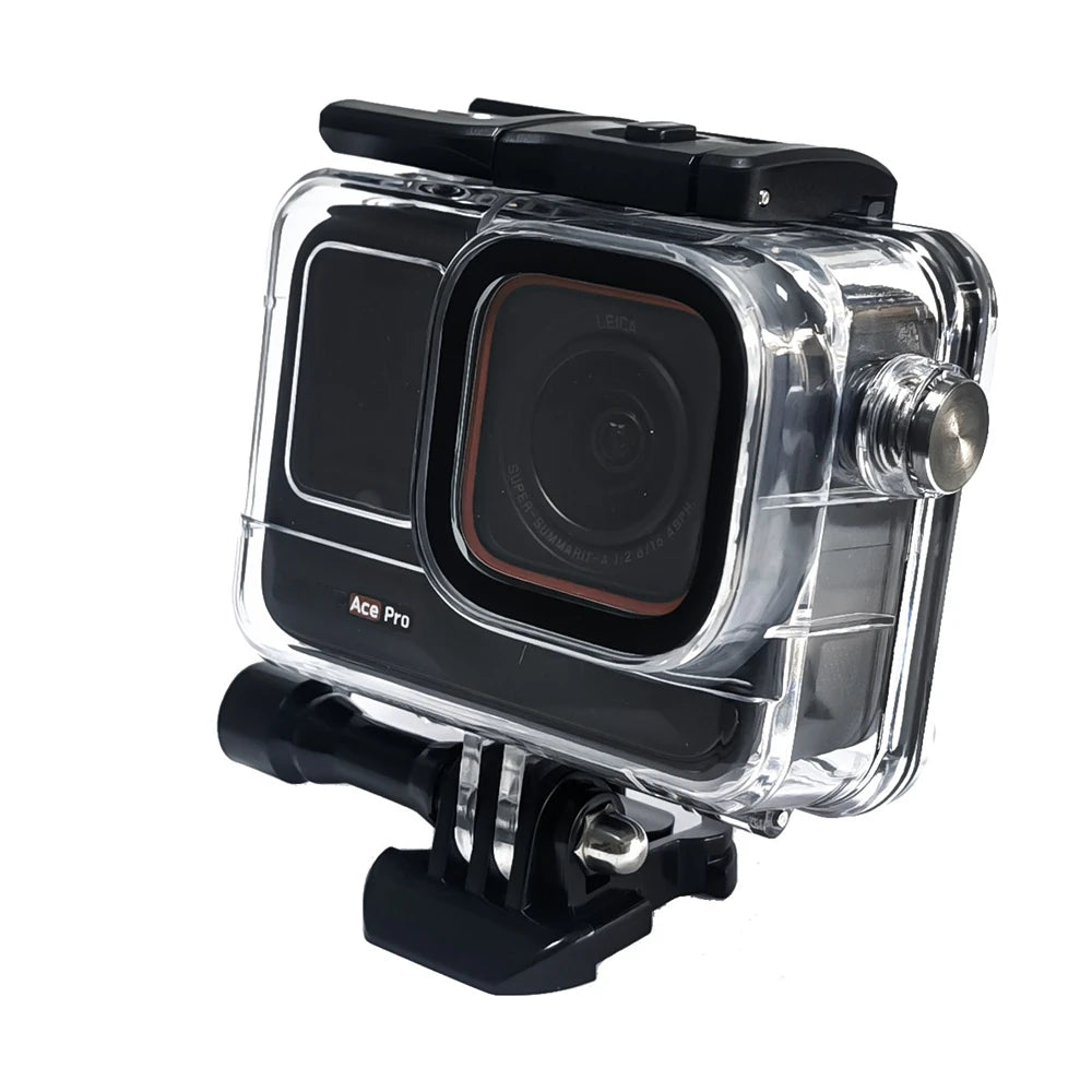 50M Dive Case Waterproof Housing For Insta360 Ace Pro Protective Cover Shell For Insta360 Ace Pro Sports Camera Accessories Peaceful Pleasures Health and Wellness