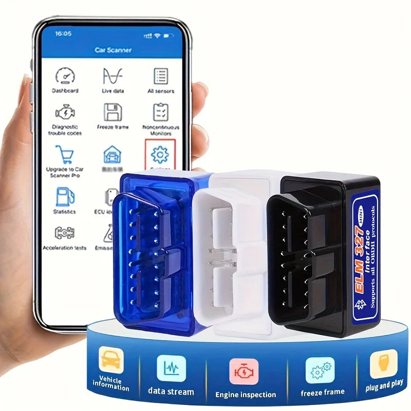 Compact Bluetooth OBD2 Car Code Scanner & Diagnostic Tool Peaceful Pleasures Health and Wellness