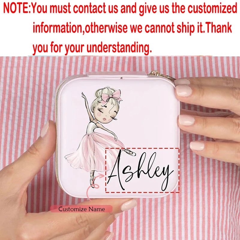 Personalized Princess Ballerina Jewelry Box | Custom Girl Gift Personalized Jewelry Box Peaceful Pleasures Health and Wellness custom pink A 10x10x5cm