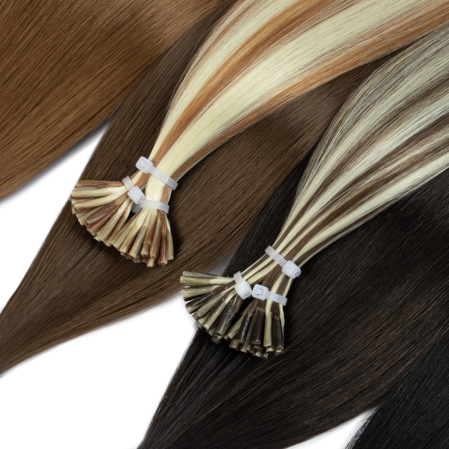 I-Tip Synthetic Hair Extensions 20 Inch | 50 Strands Straight