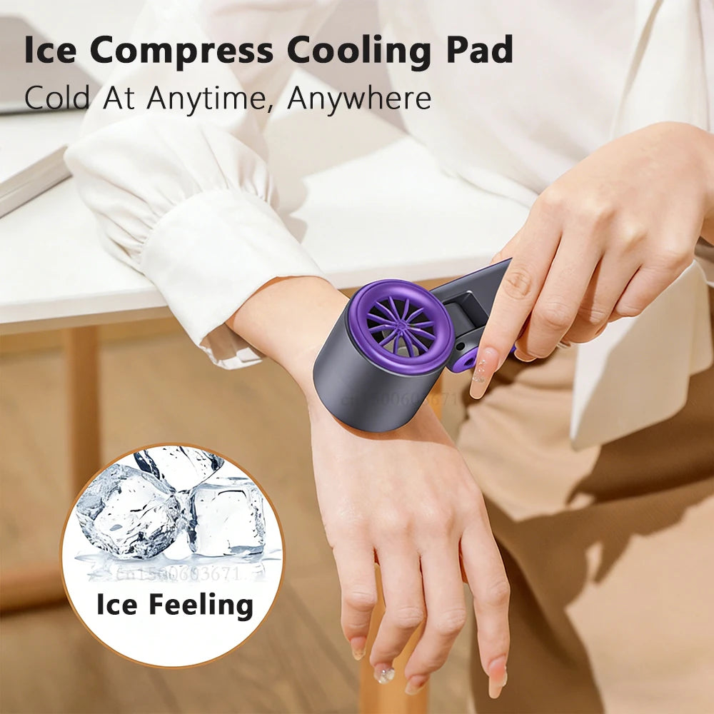 3000mAh Handheld Mini Fan Portable Foldable Desk Fan USB Rechargeable Air Circulation Fan for Travel Outdoor Neck Hanging Fan Peaceful Pleasures Health and Wellness