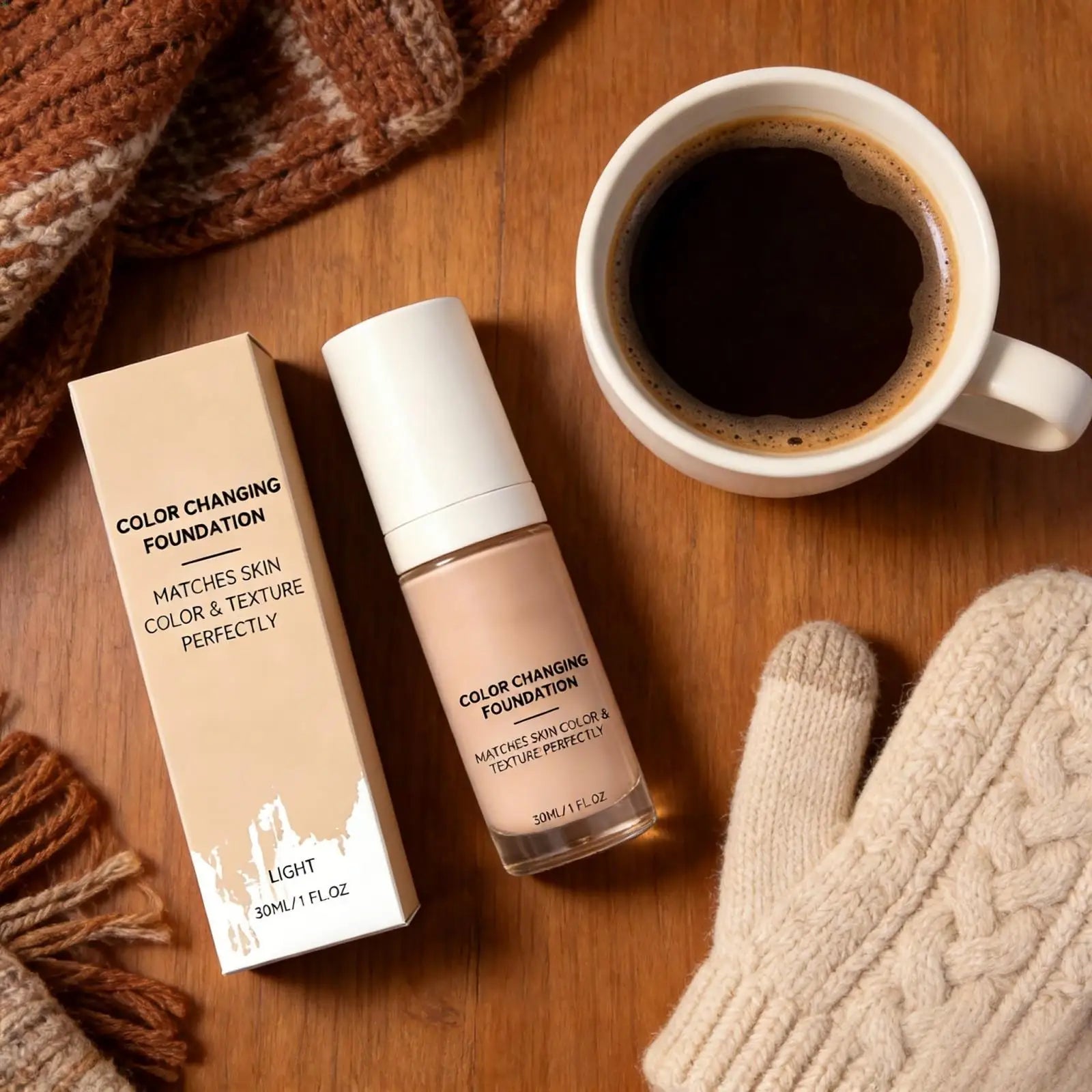 Color Changing Foundation for Mature Skin 30ml Peaceful Pleasures Health and Wellness