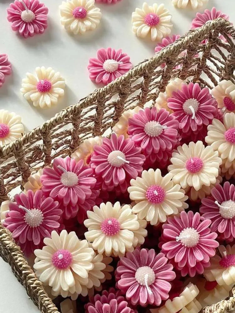 Daisy Silicone Candle Mold – DIY Flower Candle Making