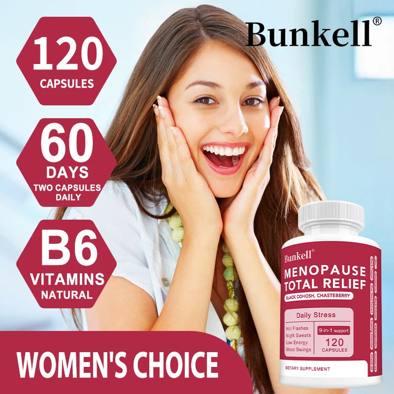 9-in-1 Herbal Menopause Supplement for Women - Hormone Balance Capsules for Night Sweats Hot Flashes & Mood Swings, Vegan Peaceful Pleasures Health and Wellness