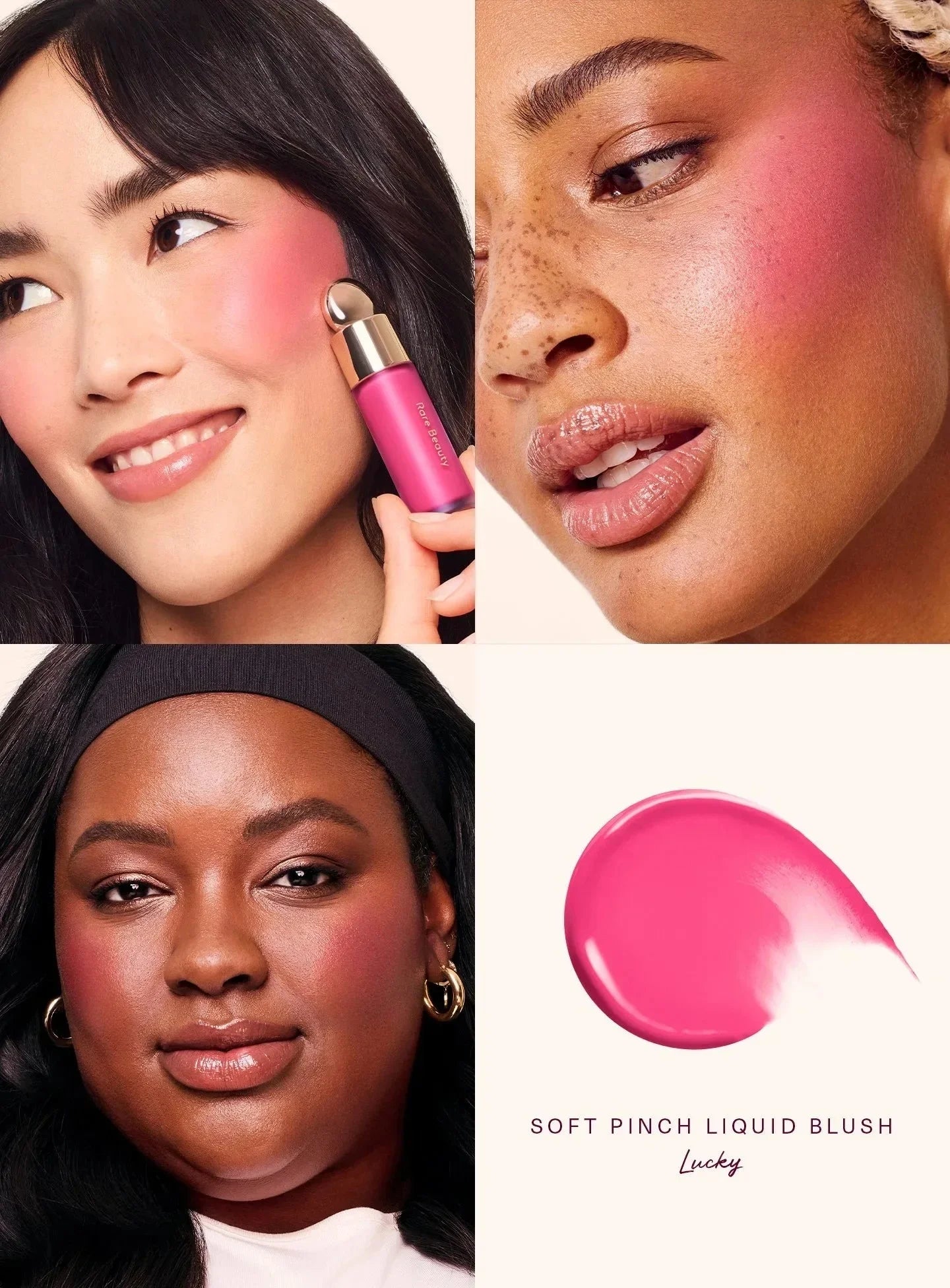 Rare Beauty Soft Pinch Liquid Blush, Lip Gloss & Highlighter