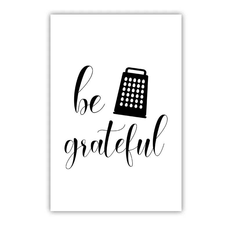 Kitchen Inspirational Wall Art, Modern Cooking Quotes Canvas Painting, Minimalist Black White Poster Print for Dining Room Decor Peaceful Pleasures Health and Wellness 01 21X30cm No Frame China Mainland
