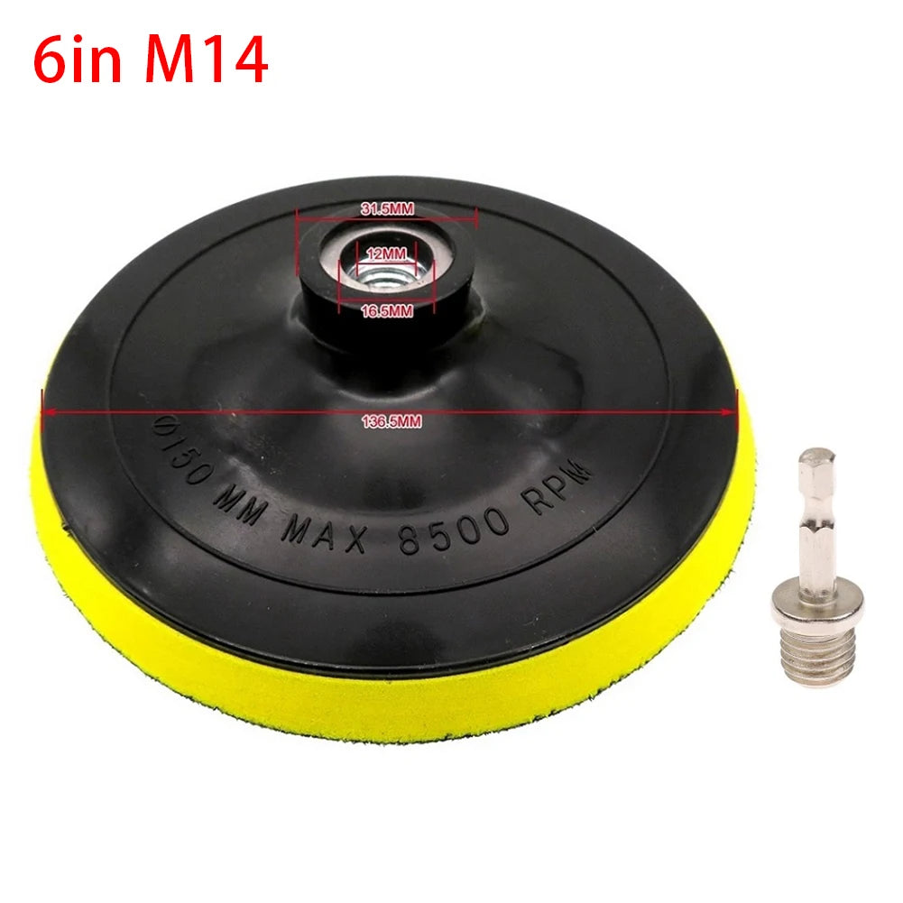 Polishing Disc 3- Self-adhesive Grinder Hex Shank Polyurethane Metal