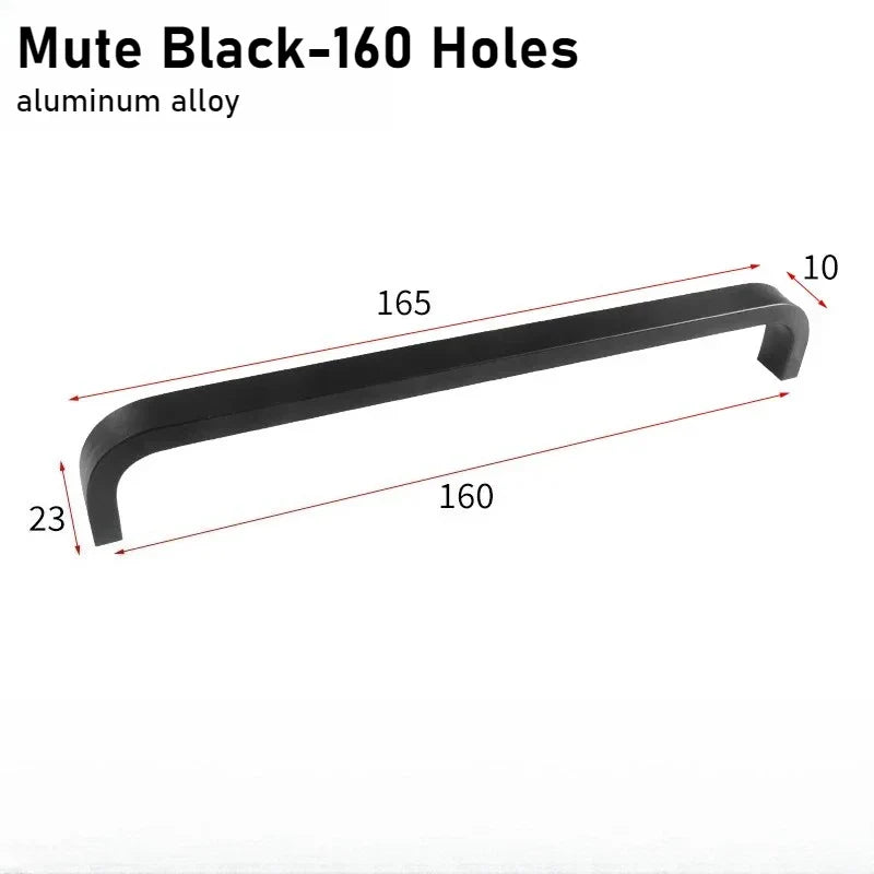 Black & Gold Aluminum Cabinet Handles | Drawer & Door Pulls
