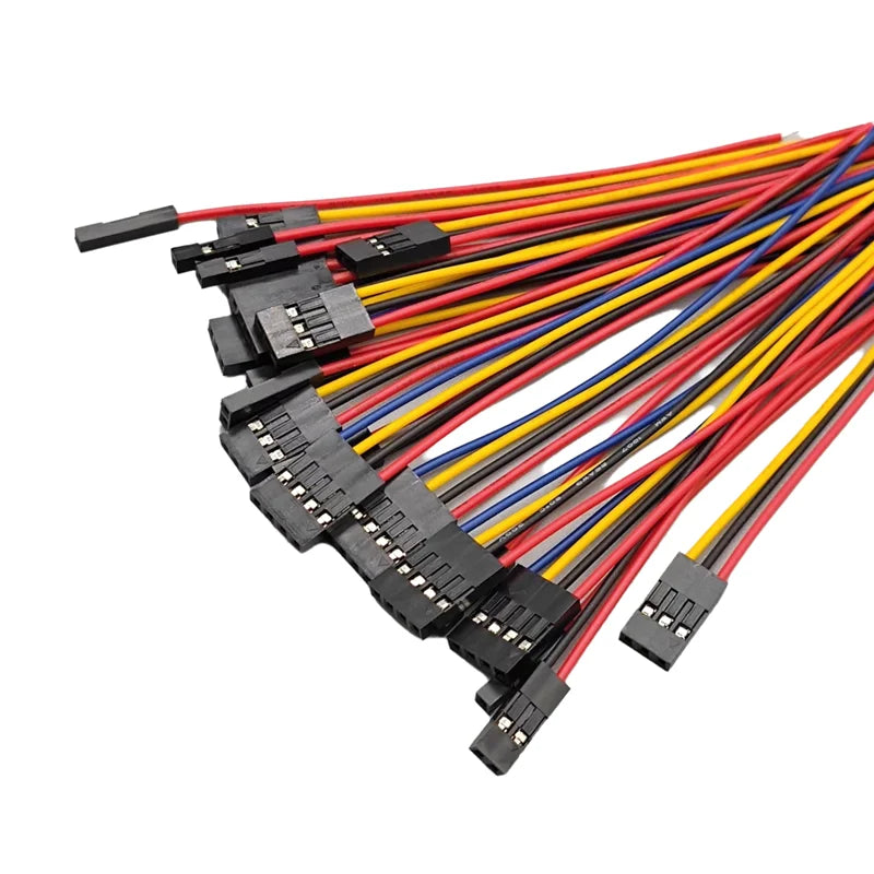 10PCS 2.54mm Dupont Line 2/3/4/5/6/7/8/9/10P Female Connector with Wire 10cm 20cm 30cm Single/Double Head Jumper Cable For PCB Peaceful Pleasures Health and Wellness