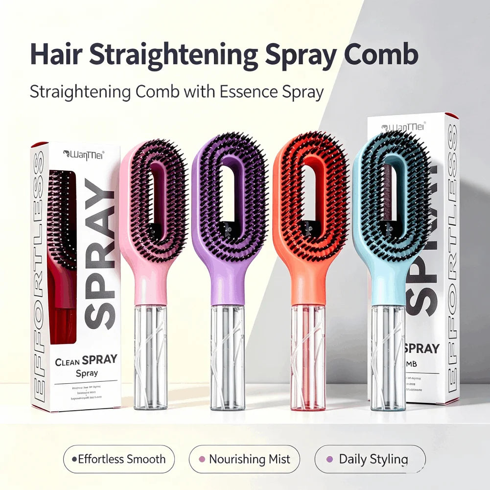 2-in-1 Spray Bottle Comb | Anti-Static Hair Smoothing Tool