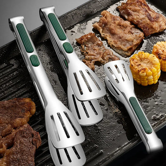 304 Stainless Steel Food Tongs-Multipurpose Grilling Barbecue Kitchen Utility Tongs for Cooking,Serving Searing Meat,Vegetables Peaceful Pleasures Health and Wellness