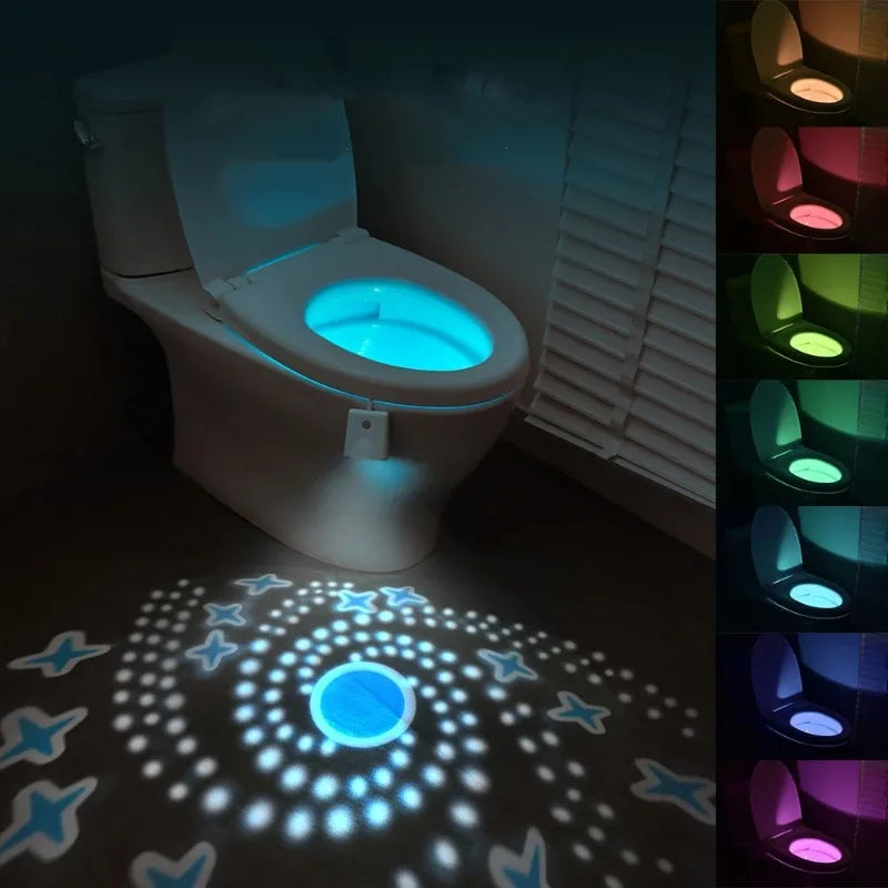 Motion Sensor Toilet Night Light | RGB LED Rechargeable