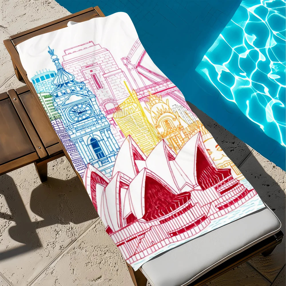 Quick-Dry Beach Towel – Soft, Colorful, Lightweight | 11 Sizes Quick-Dry Beach Towel Peaceful Pleasures Health and Wellness z5 STJ40x70CM