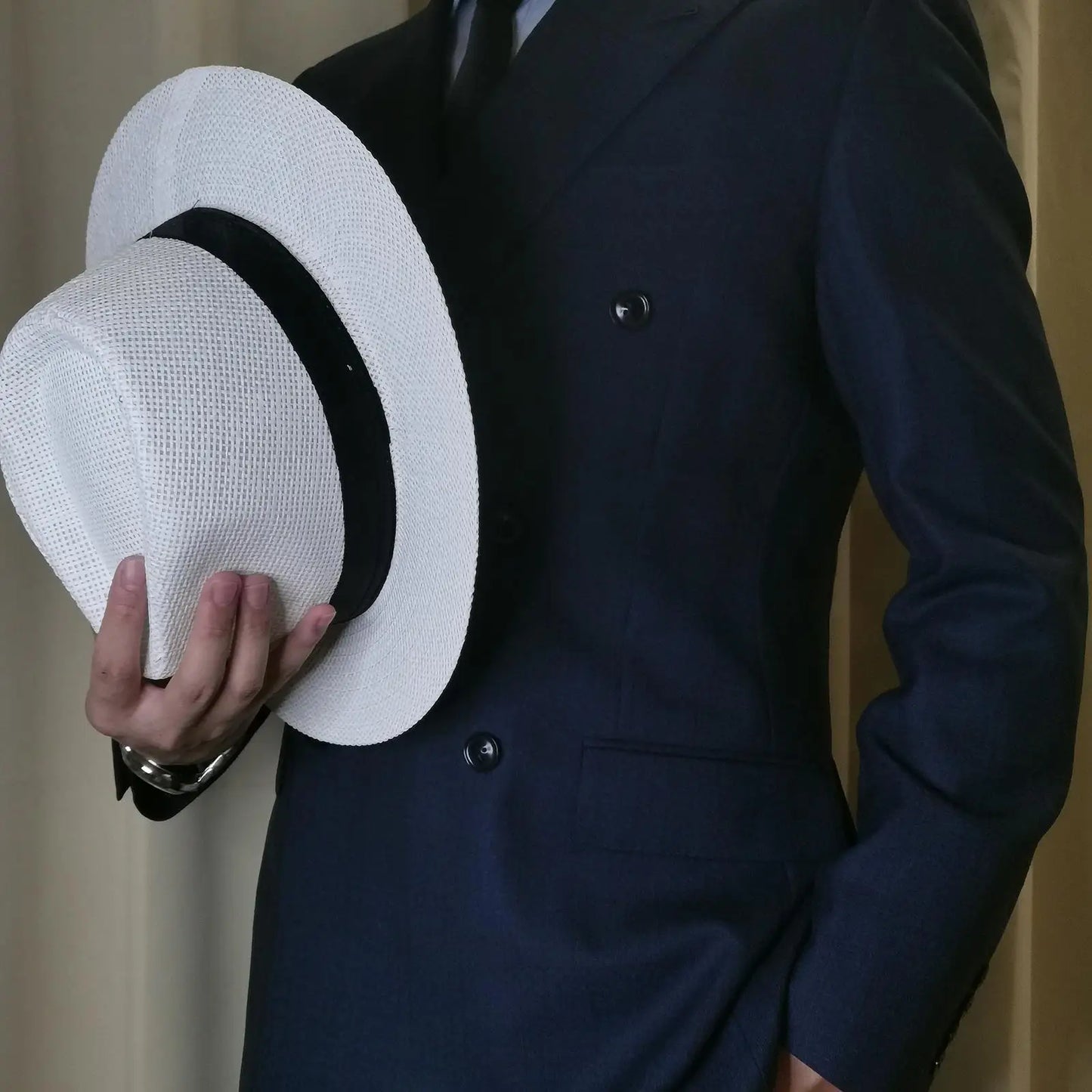 Wide Brim Straw Panama Hat – Unisex Beach Sun Cap