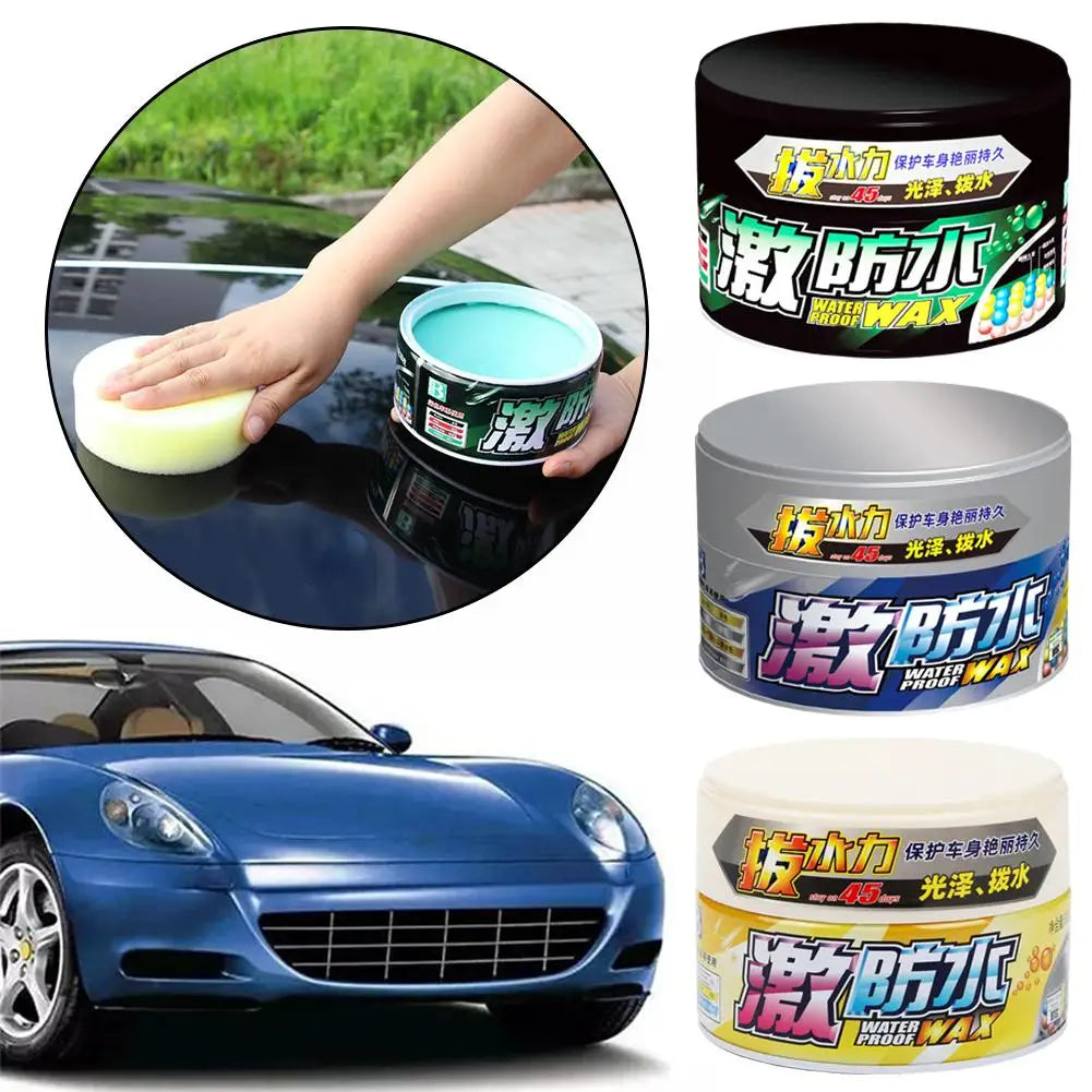 Waterproof Solid Car Wax 300g – Long-Lasting Gloss & Protection