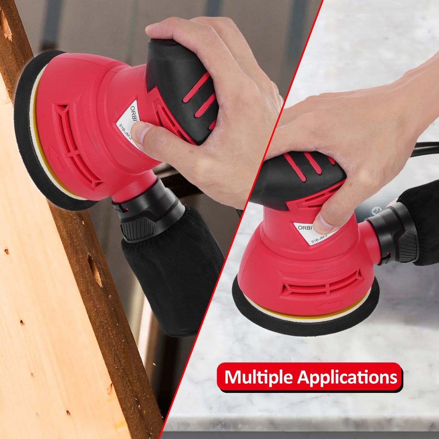 240W 2 0A 12000 RPM Circular Sander High-performance Woodworking Dust