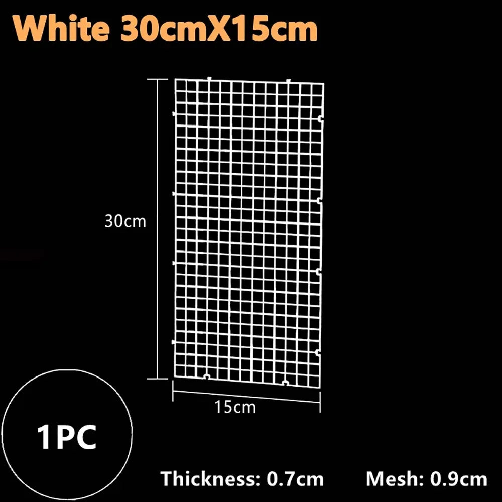 1Pcs Multifunctional Isolation Grid Board 30x30cm Black White Undergravel Bottom Plate Tray Plastic Seperator Divider Board Net Peaceful Pleasures Health and Wellness White 30x15cm