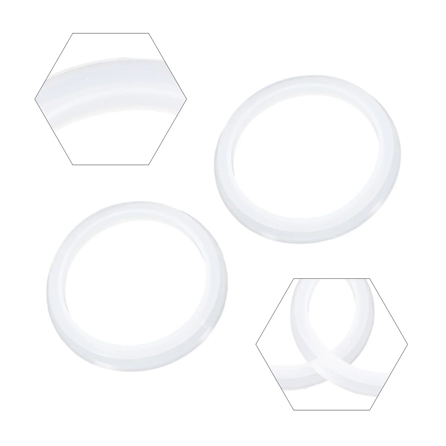 2-Pack Silicone Drain Gasket Seal for Sink & Bathtub Pop-Up Waste