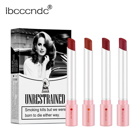 Colors Cigarette Lip Gloss Set Velvet Matte Waterproof Long-lasting Lip Non-Stick Cup Cigarette Lipstick Makeup For Women Peaceful Pleasures Health and Wellness