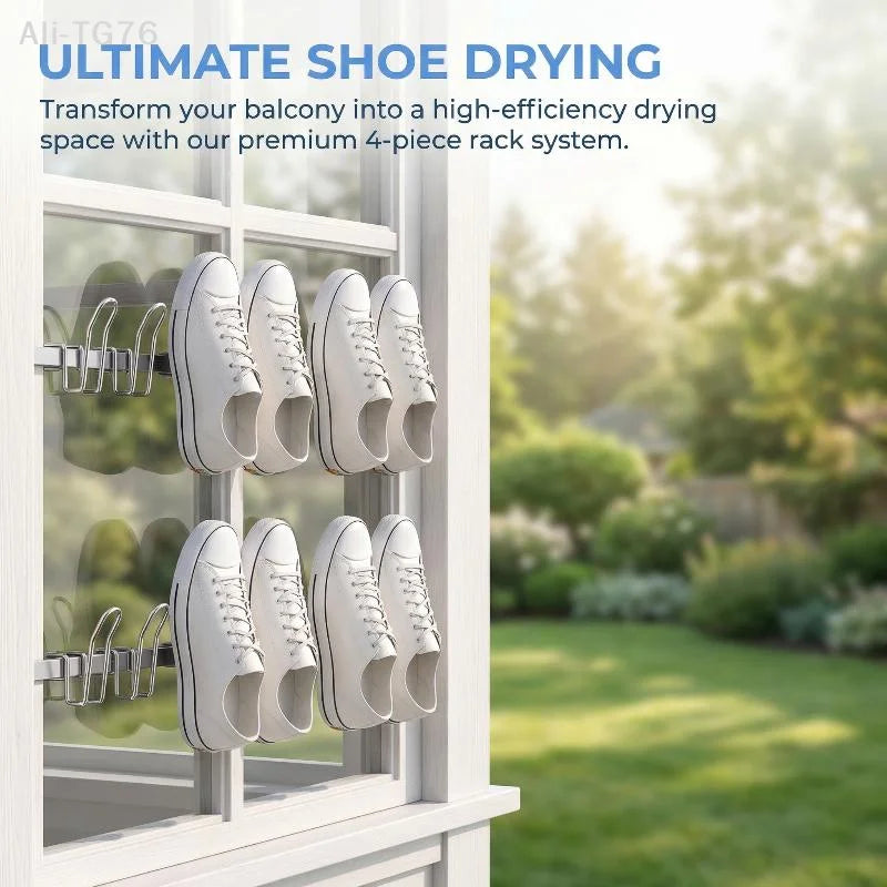 2-Pack Shoe Drying Rack Hooks | Space-Saving Shoe Organizer