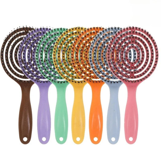 Boar Bristle Detangling Hair Brush – Scalp Massage Comb Hair Styling Brush Peaceful Pleasures Health and Wellness