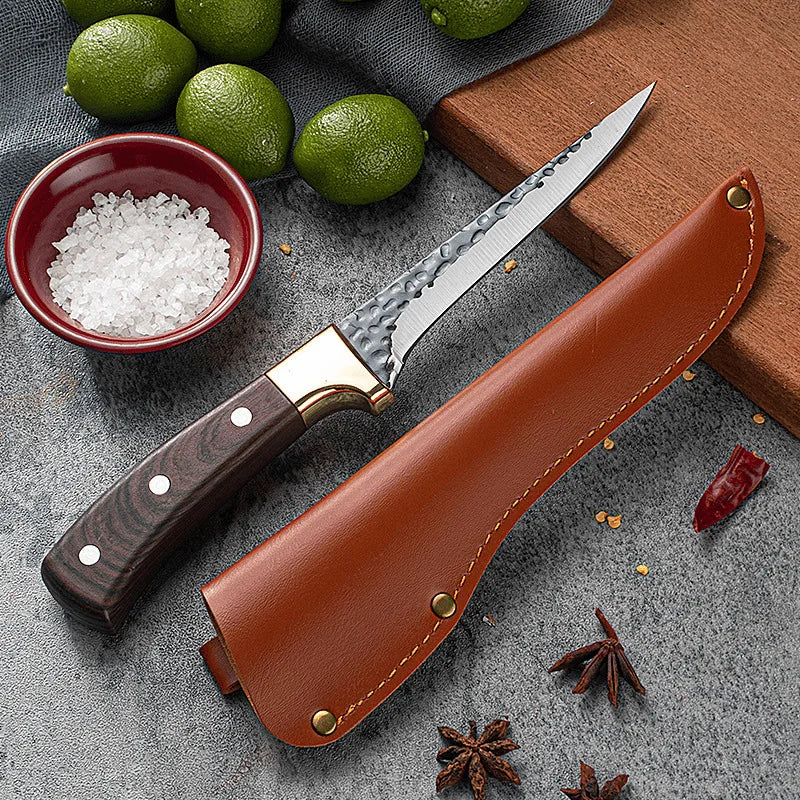 Hand-Forged Stainless Steel Butcher Bone Removal Knife