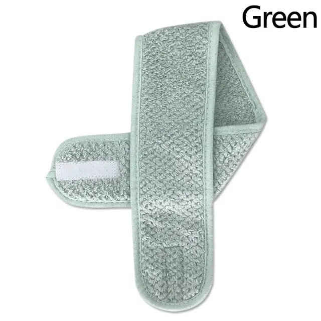 Adjustable Non-Slip Wide Headband – Yoga, Spa & Makeup Hair Headband Peaceful Pleasures Health and Wellness green