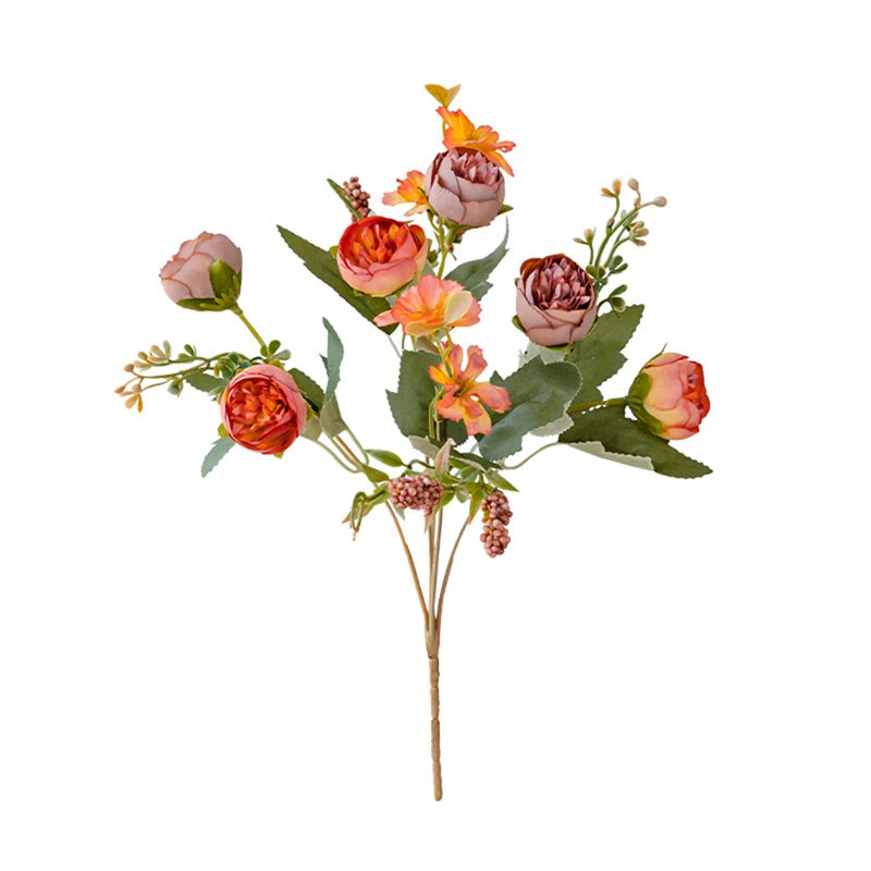 Silk Peony Artificial Flower Bouquet | Wedding & Home Decor
