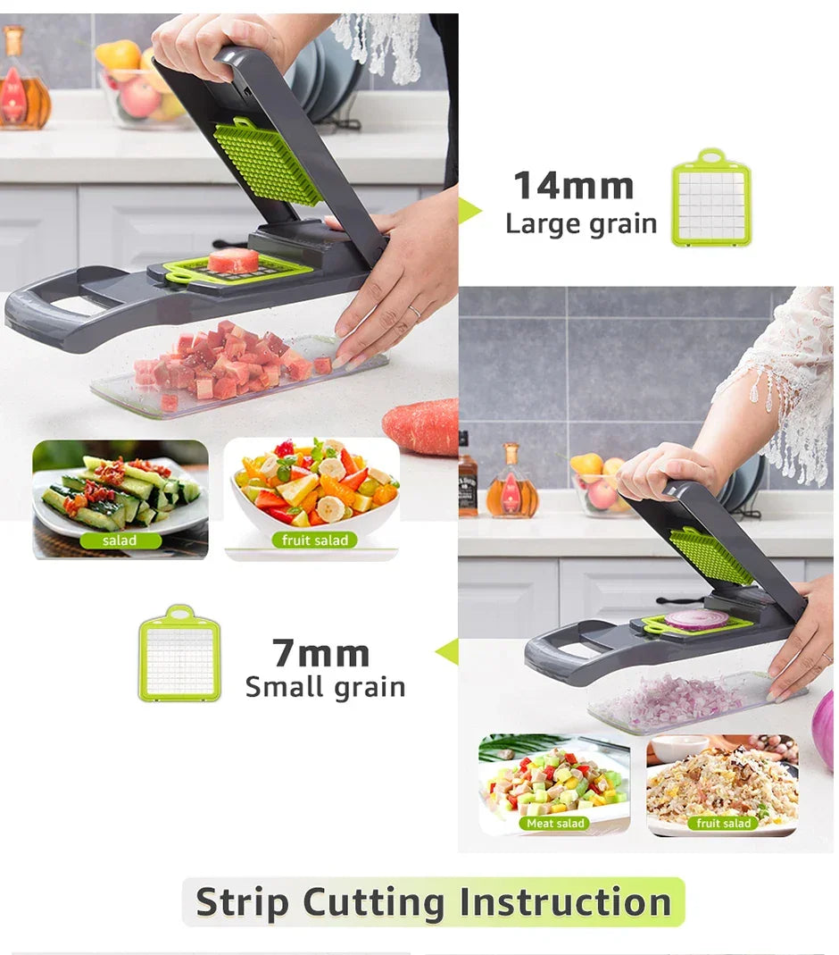 Vegetable Chopper Multifunctional Grater Cutter Kitchen Tools Peaceful Pleasures Health and Wellness
