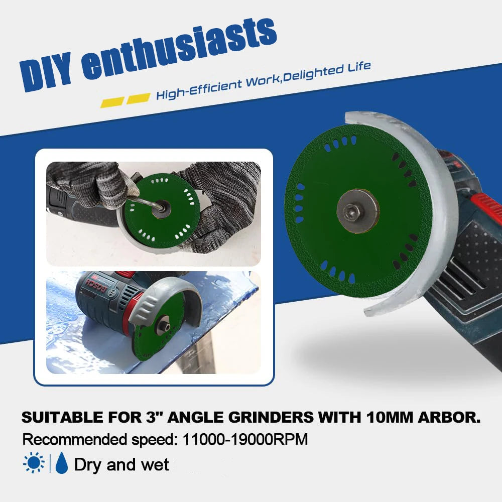 Glass Cutting Disc Ultra-thin Saw Blade Diamond Jade Wine Bottle