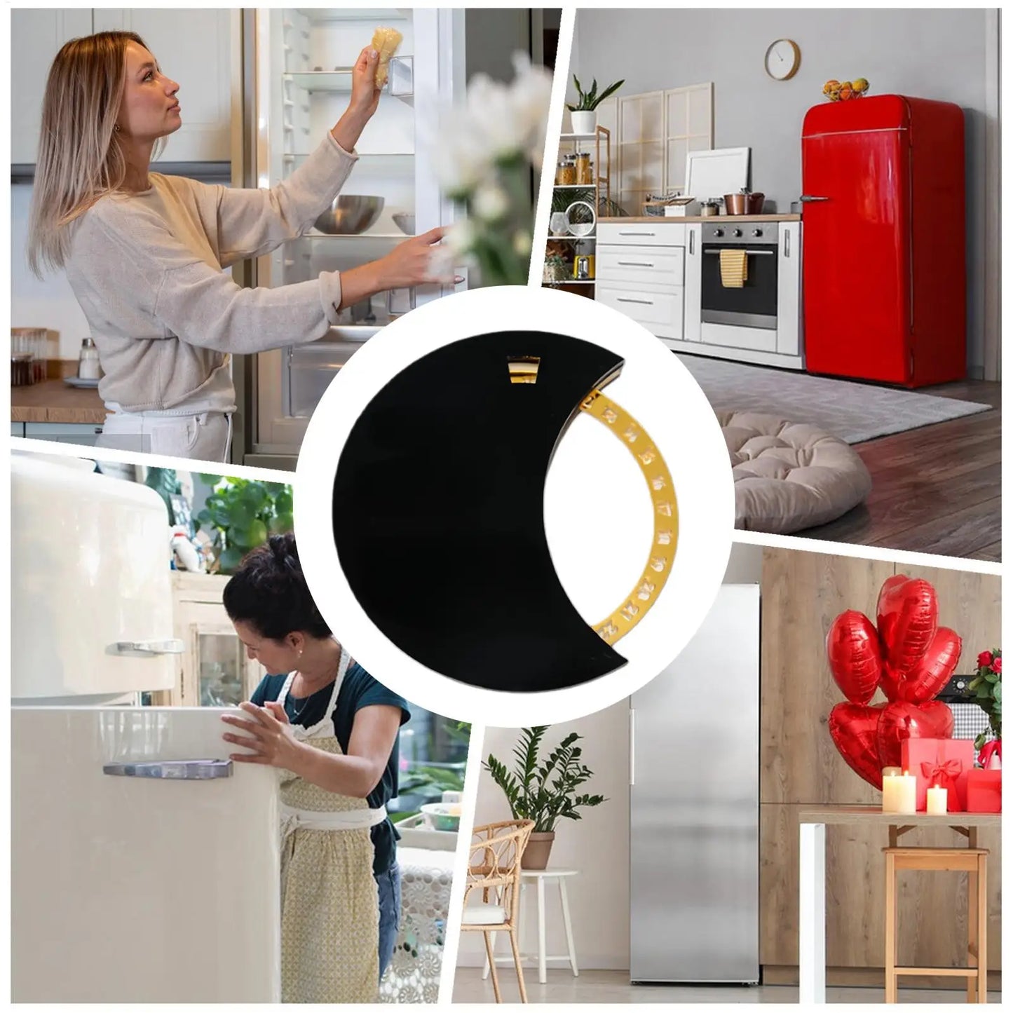 30-Day Christmas Countdown Advent Calendar Rotatable Wheel Magnet
