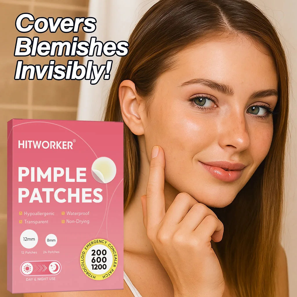 Hydrocolloid Acne Patches – Invisible, Waterproof | All Skin Types