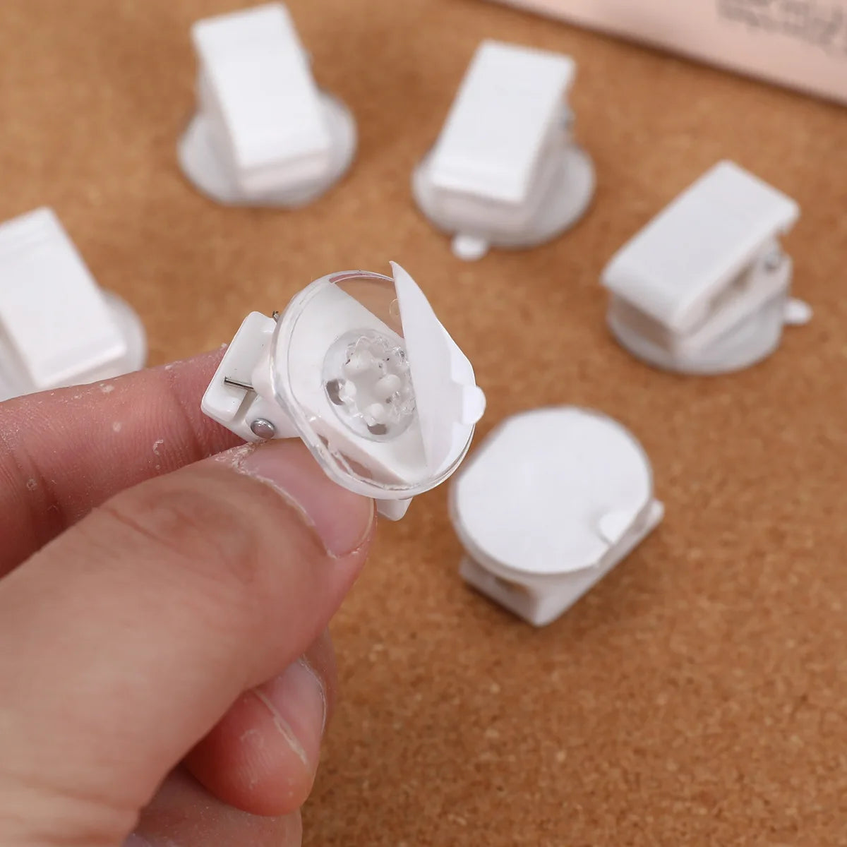 Mini Rotating Acrylic Clips | Self-Adhesive Note & Food Seal Clip