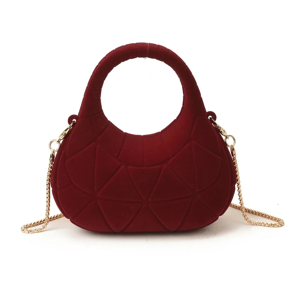 Mini Acrylic Handbag For Women Candy Color Crossbody Bag With Metal Chain Lightweight Portable Peaceful Pleasures Health and Wellness Style 1 red