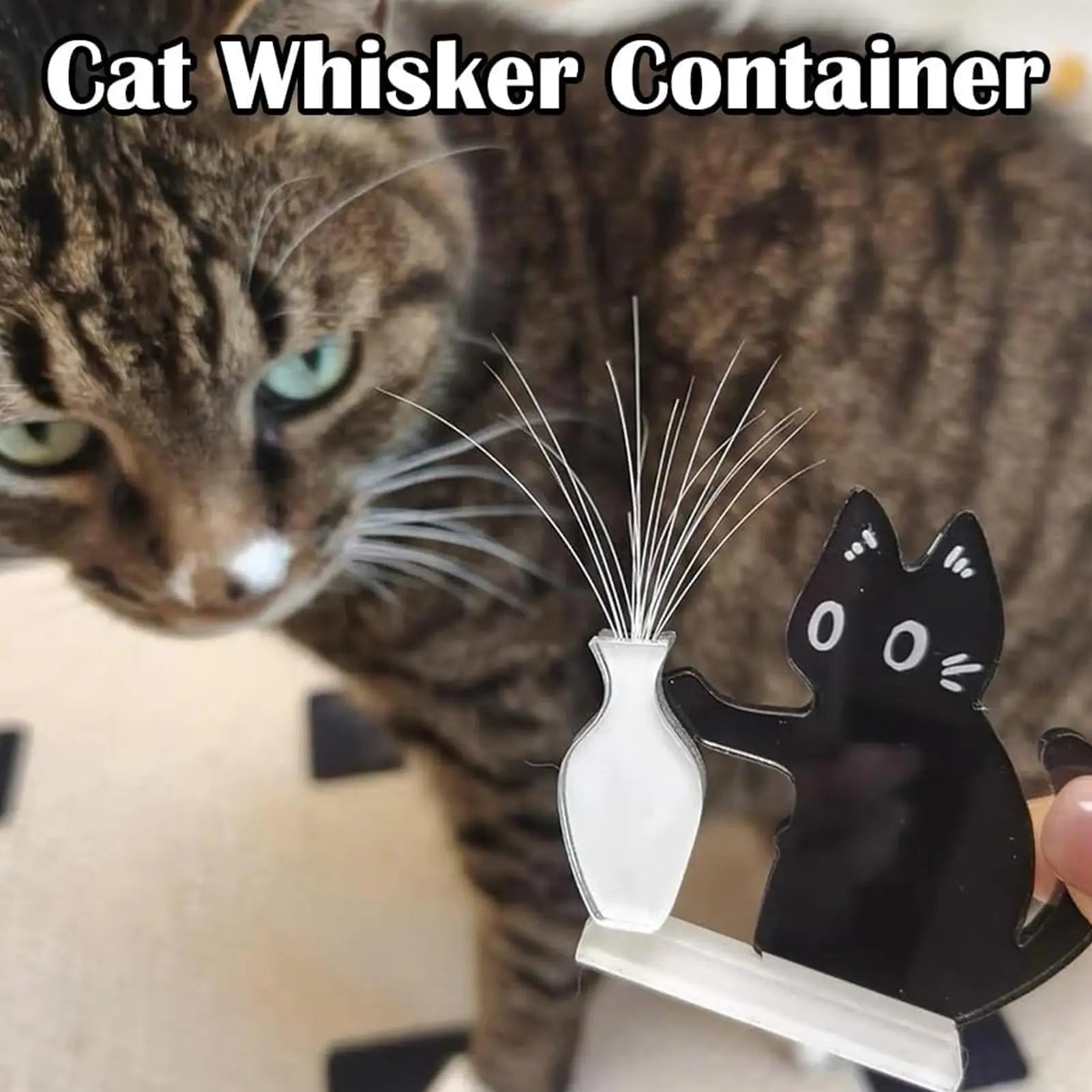 Cat Whisker Holder Cute Magnetic Refrigerator Ornament Fridge Magnets Cat Hair Storage Collection Ornaments for Homes Kitchens Peaceful Pleasures Health and Wellness