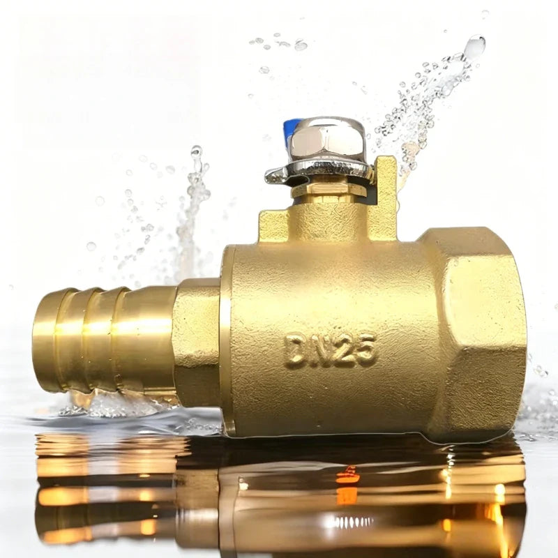 1-Inch Threaded Brass Ball Valve – Water, Gas & Oil Flow Control