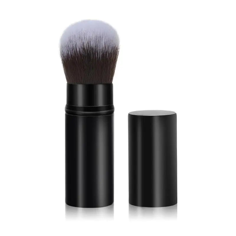 Retractable Cosmetic Brush Portable Face Powder Blusher Foundation Blush Highlight Brush Fiber Hair Handle Brush Female Peaceful Pleasures Health and Wellness A3
