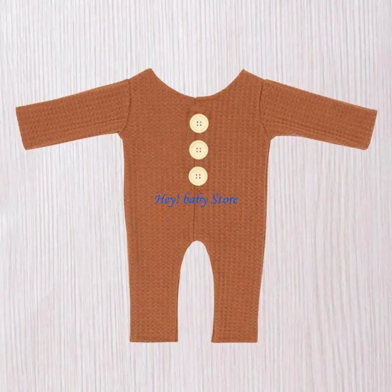 Reversible Knit Newborn Romper – Baby Photography Prop Suit