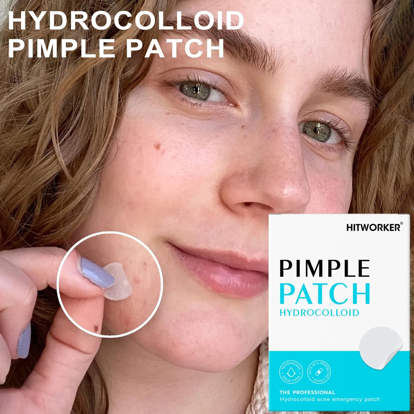 138-Pack Invisible Hydrocolloid Acne Patches – All Skin Types