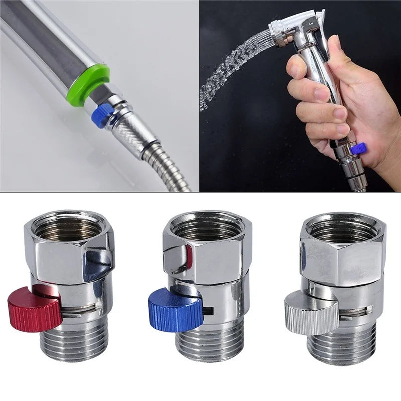 Shower Diverter Valve Out Brass Water Flow Control Valve Independent On/Off for Bathroom Faucet Spray Angle Valve with Handle Peaceful Pleasures Health and Wellness