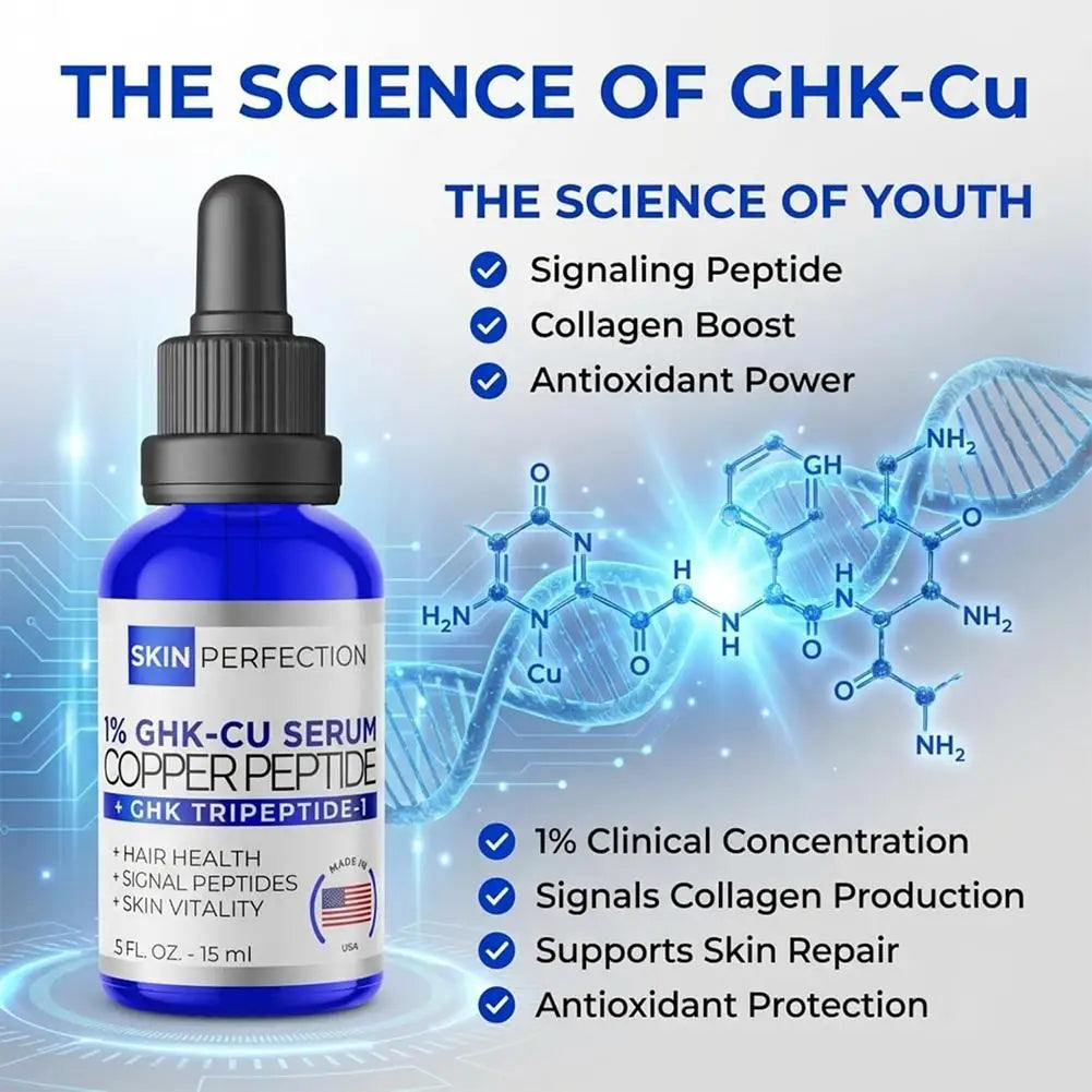 Ghk-Cu Facial Serum Deeply Nourishing Formula Providing Long-Lasting Hydration for Dry and Dehydrated Skin Skincare Peaceful Pleasures Health and Wellness