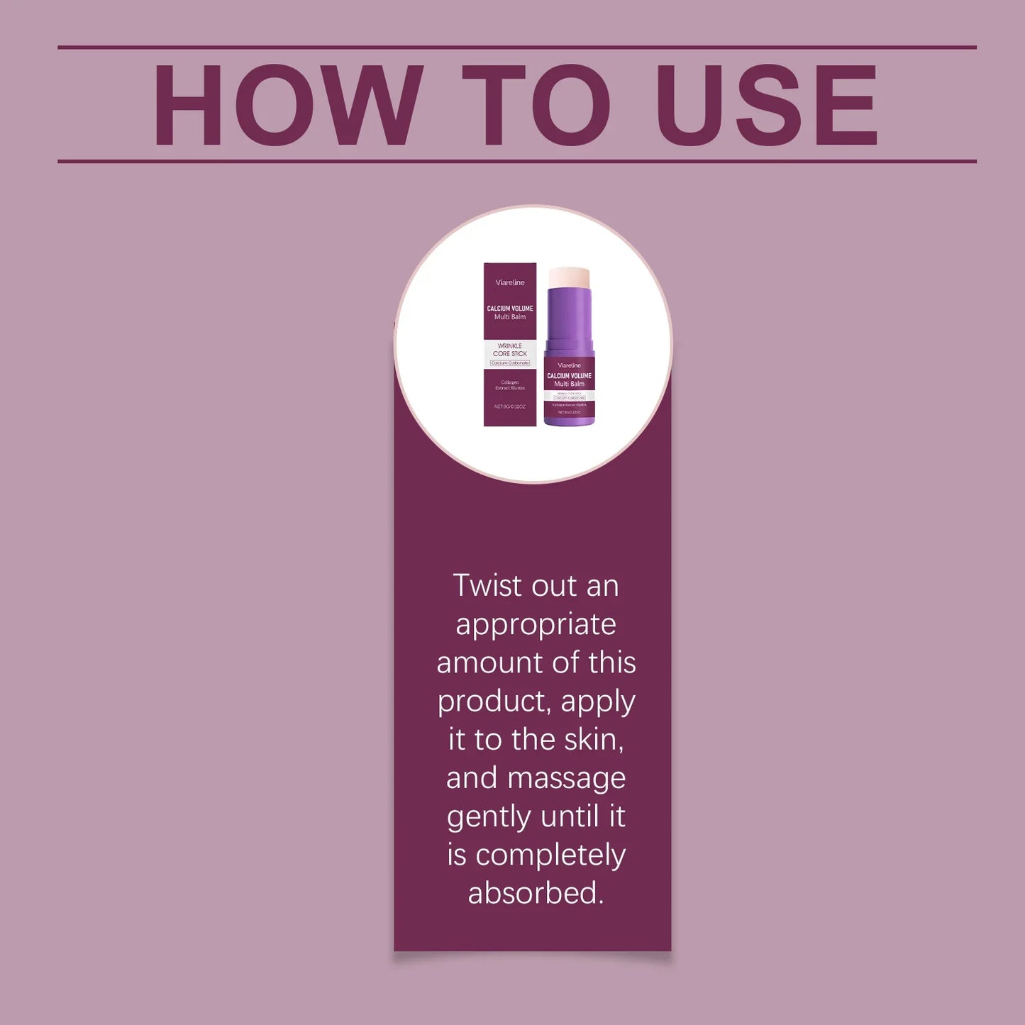 Viareline Anti-Aging Face Balm Stick – Hydrating & Firming