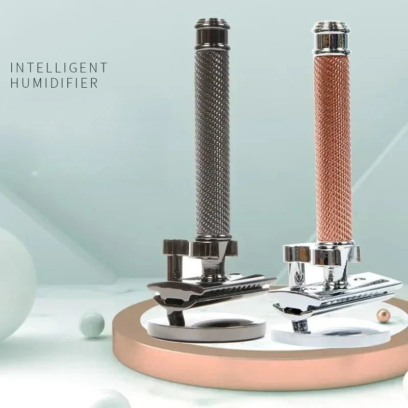 Classic T-Bar Safety Razor | Double-Sided Metal Shaver for Men