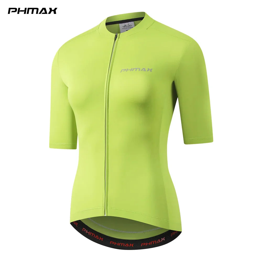 PHMAX Women's Cycling Jersey – Breathable Summer MTB Road Bike