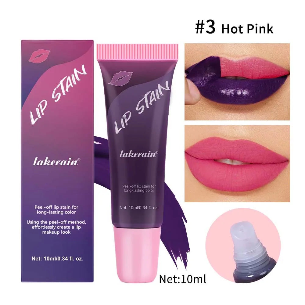 Waterproof Peel Off Lip Stain Tattoo Tint Long Lasting Matte Lip Gloss Lipstick Cosmetics Matte Peaceful Pleasures Health and Wellness 3